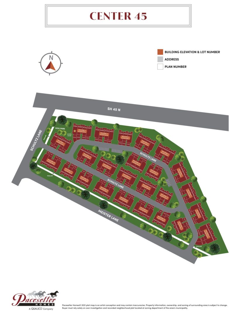 Centre 45 Lot Map