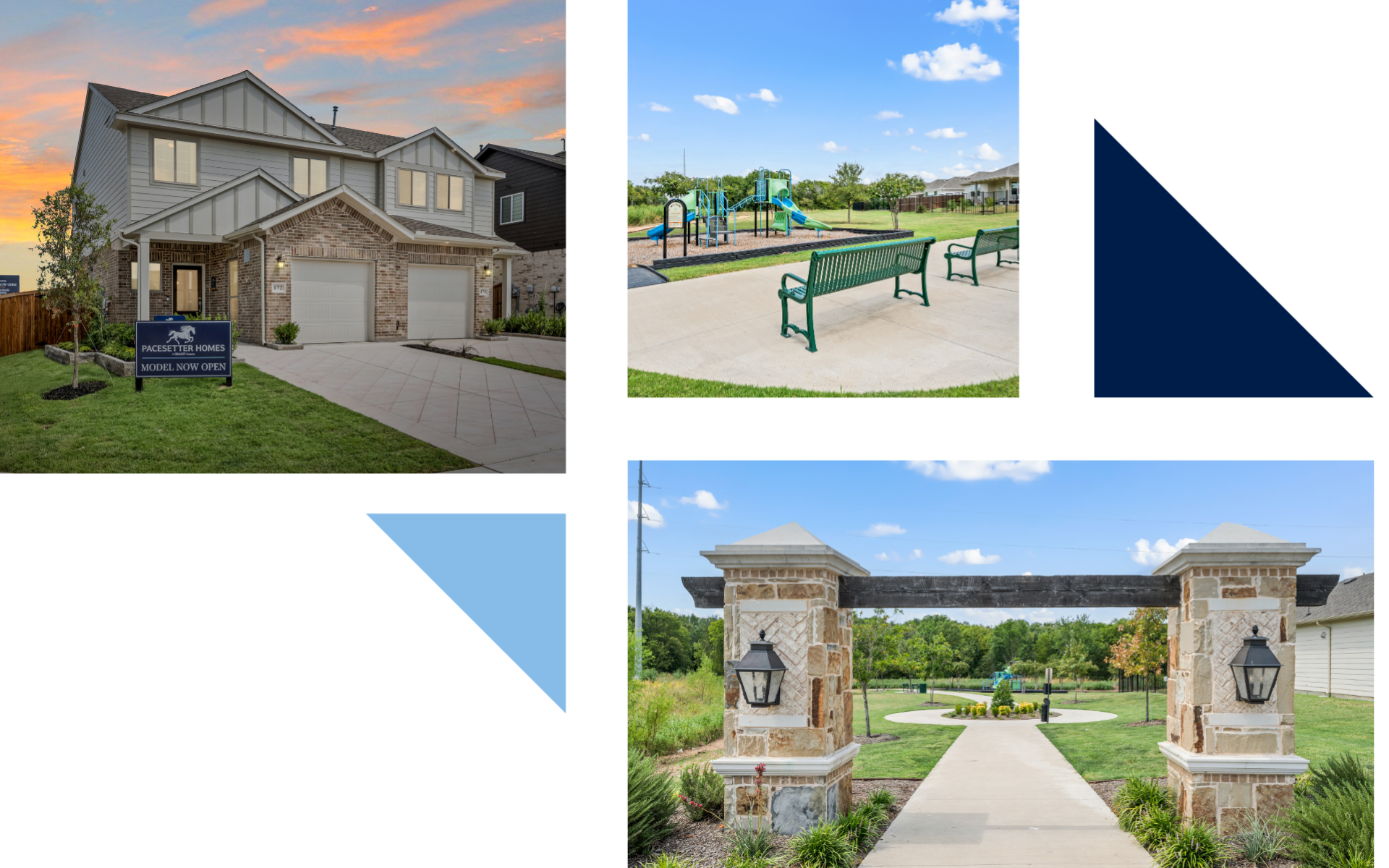 Picture Collage of Town Park Model.