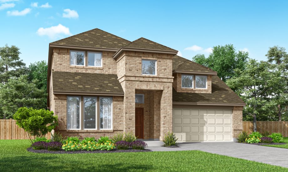 Richardson Elevation A with Masonry