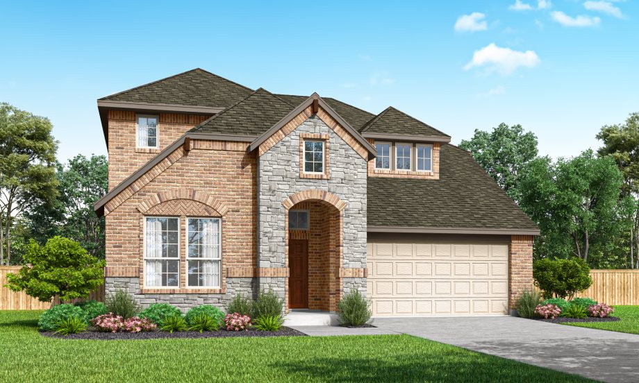 Richardson Elevation B with Masonry