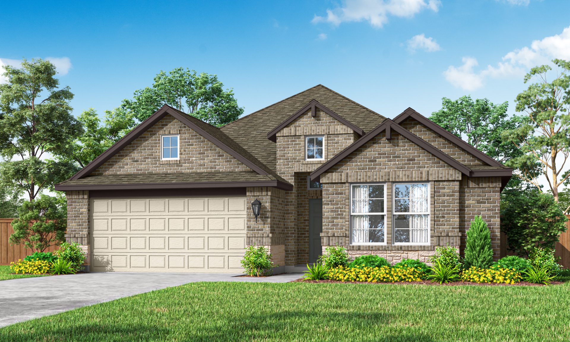 Prosper Elevation B Masonry