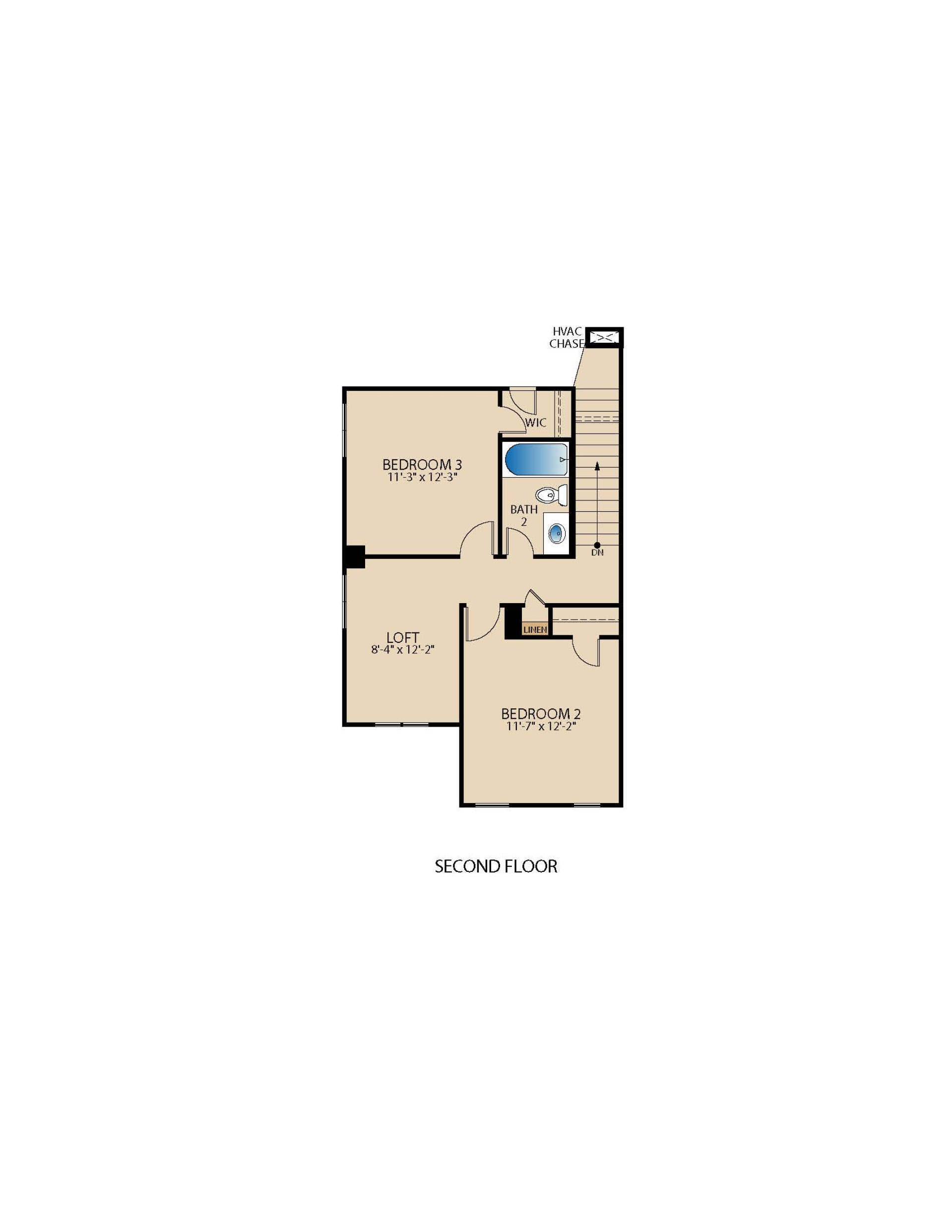 Almanor Second Floor Plan