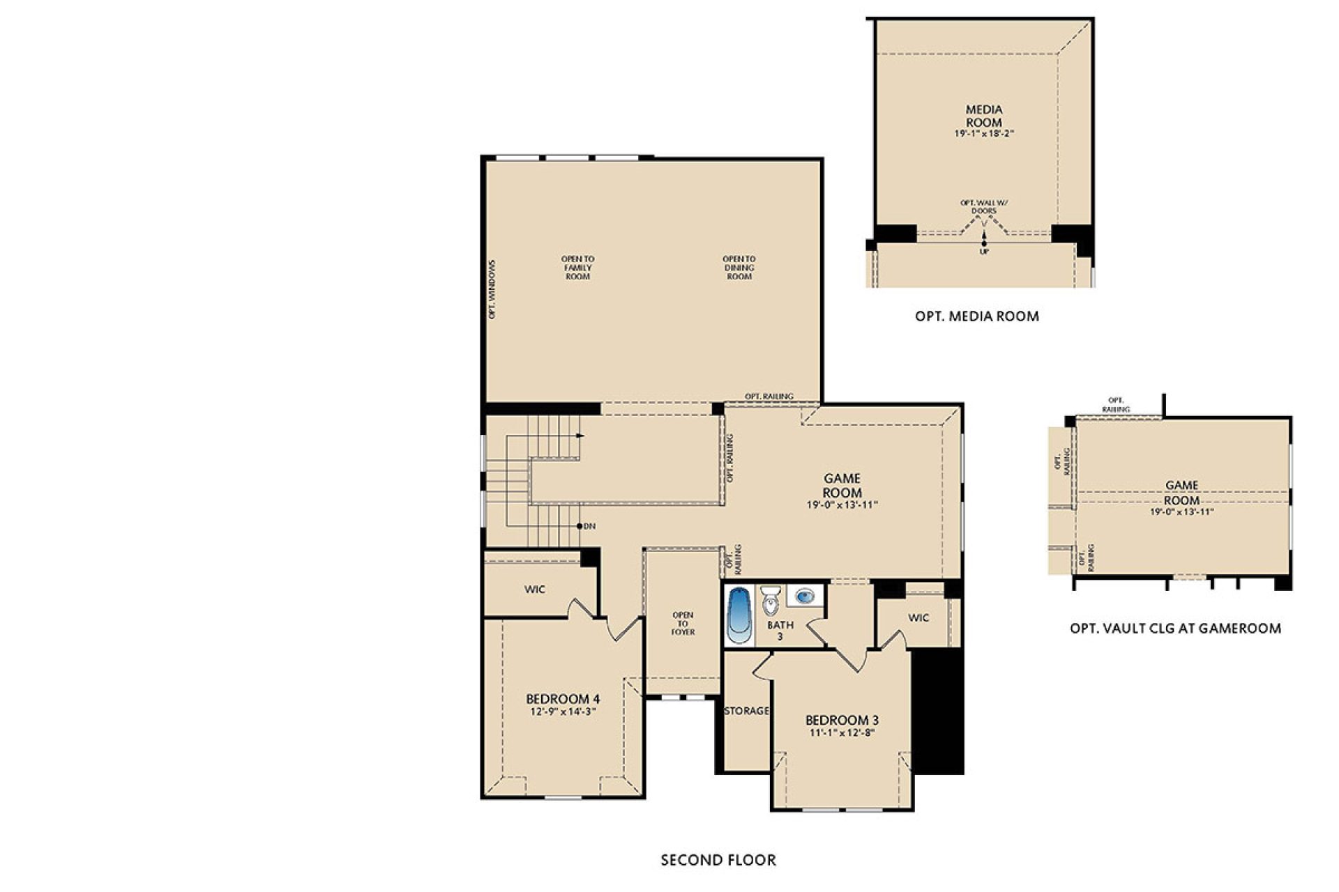 Second Floor Diagram of 14502 Herschel St