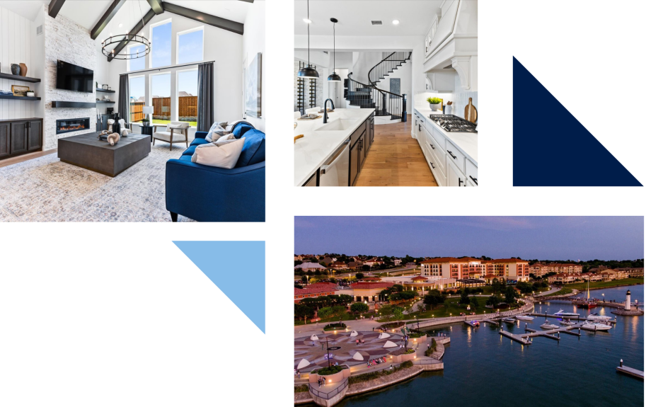 New homes for sale by Pacesetter Homes Texas in Rockwall, Texas.