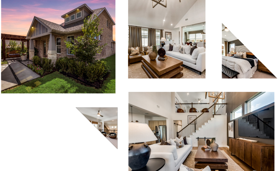 New homes, built by Pacesetter Homes Texas, for sale in Melissa, Texas.