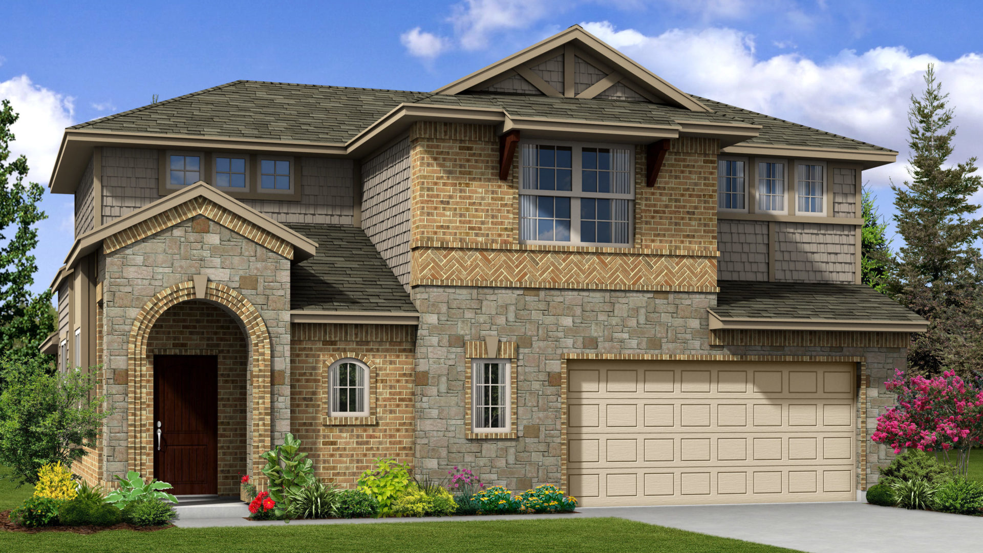 The Faber II Elevation A Star Ranch New Homes in Hutto