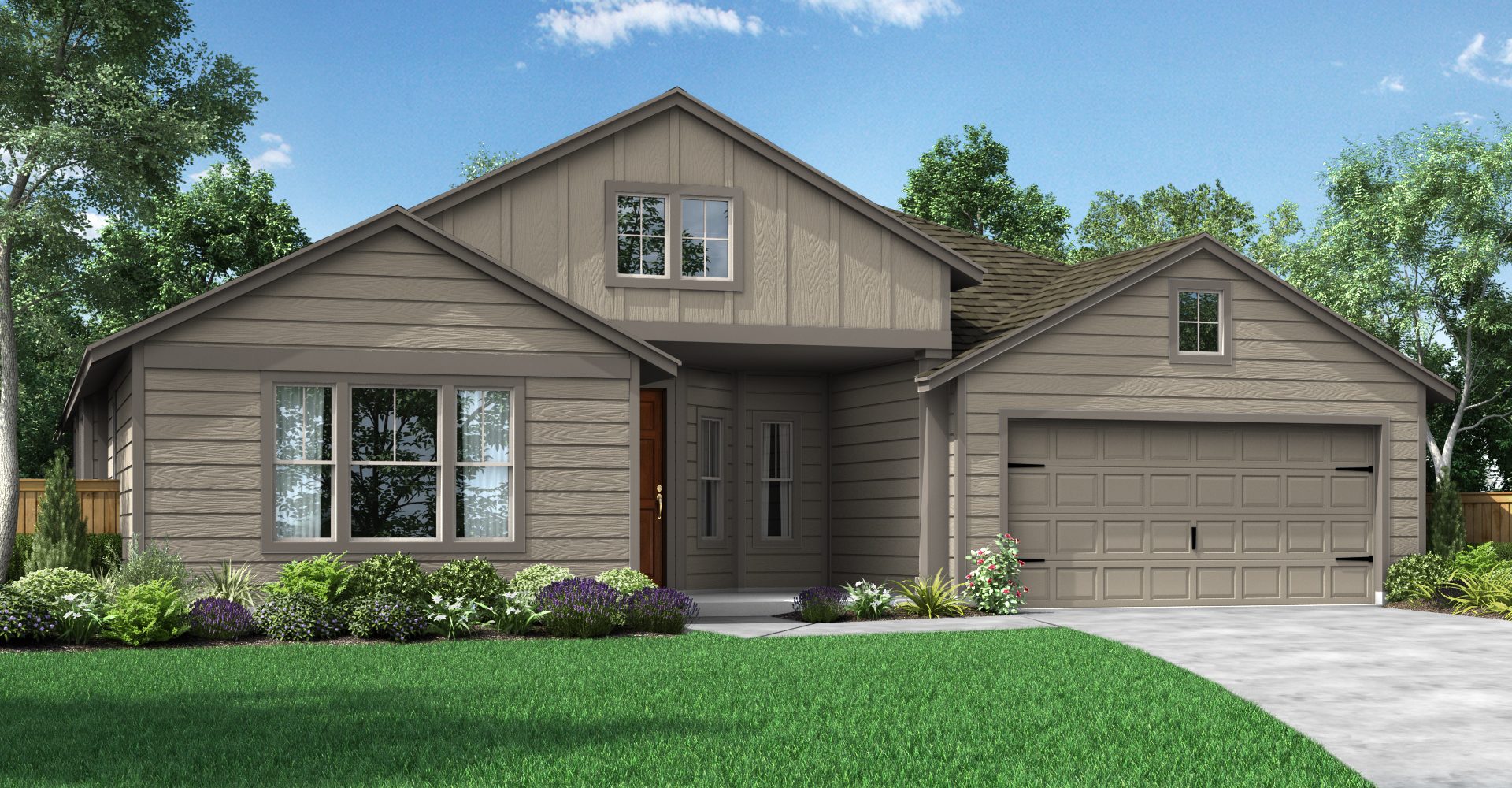 The Pacifica Elevation F Orchard Ridge New Homes in Liberty Hill