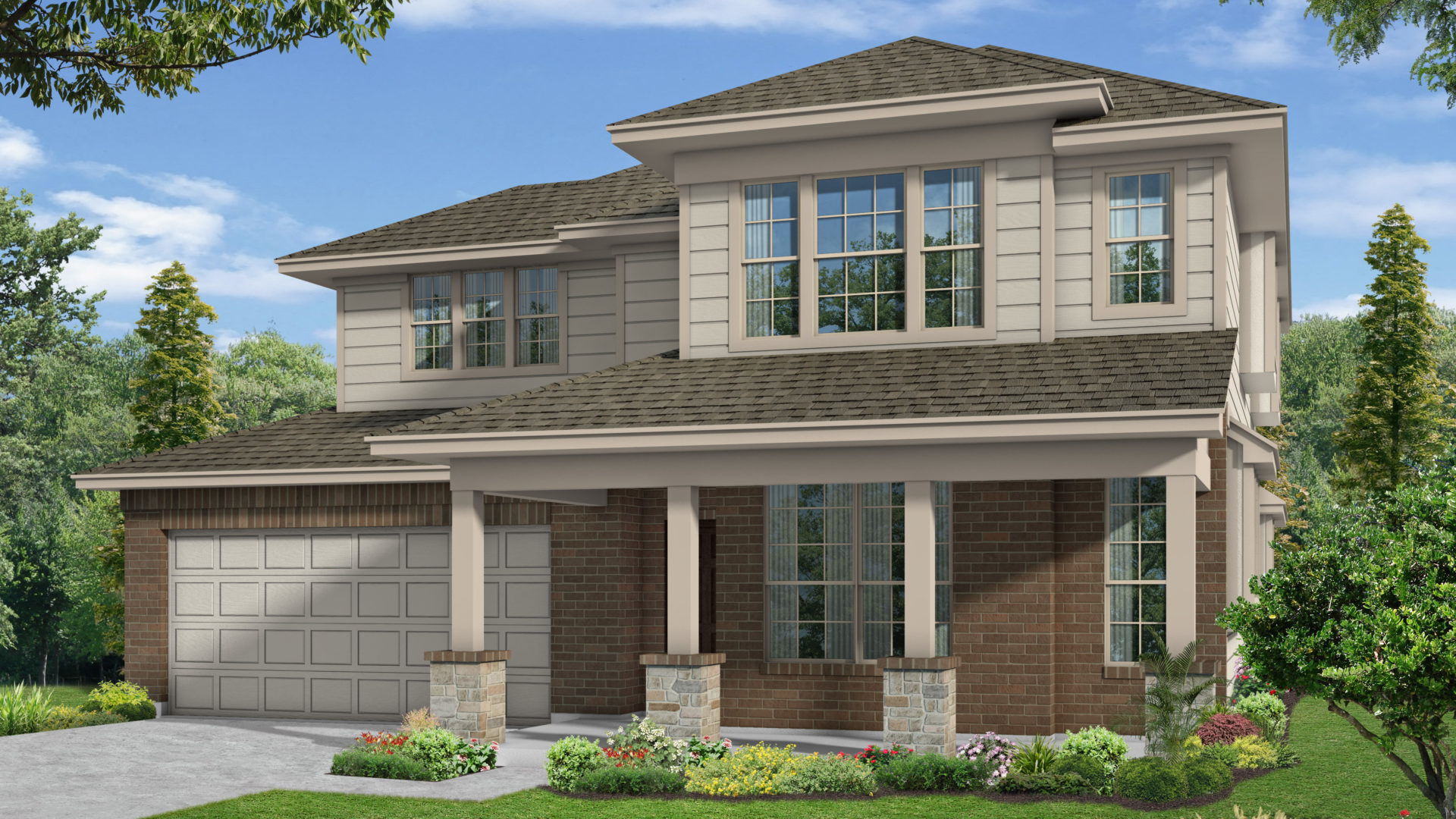 The Dormer Craftsman Series Elevation A Star Ranch New Homes in Hutto