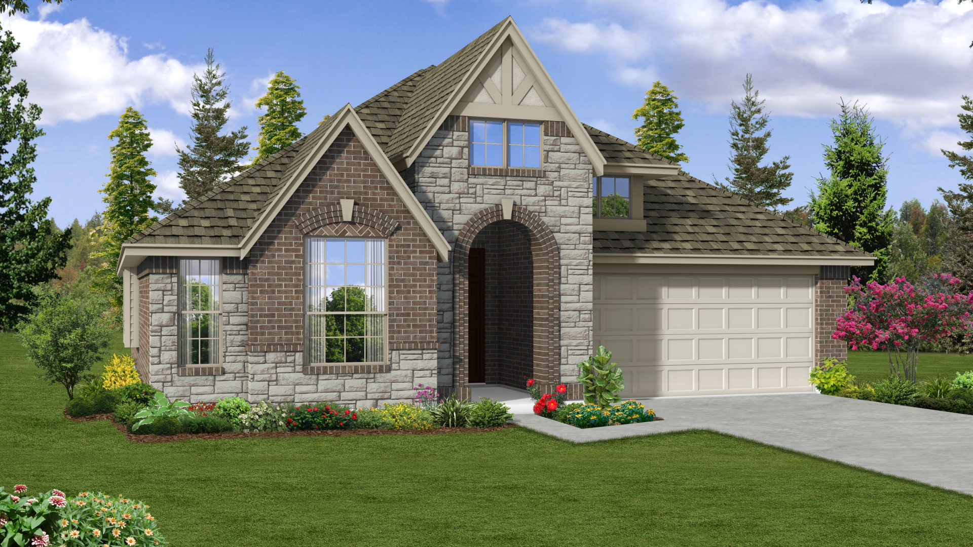 The Prescott Elevation A Star Ranch New Homes in Hutto