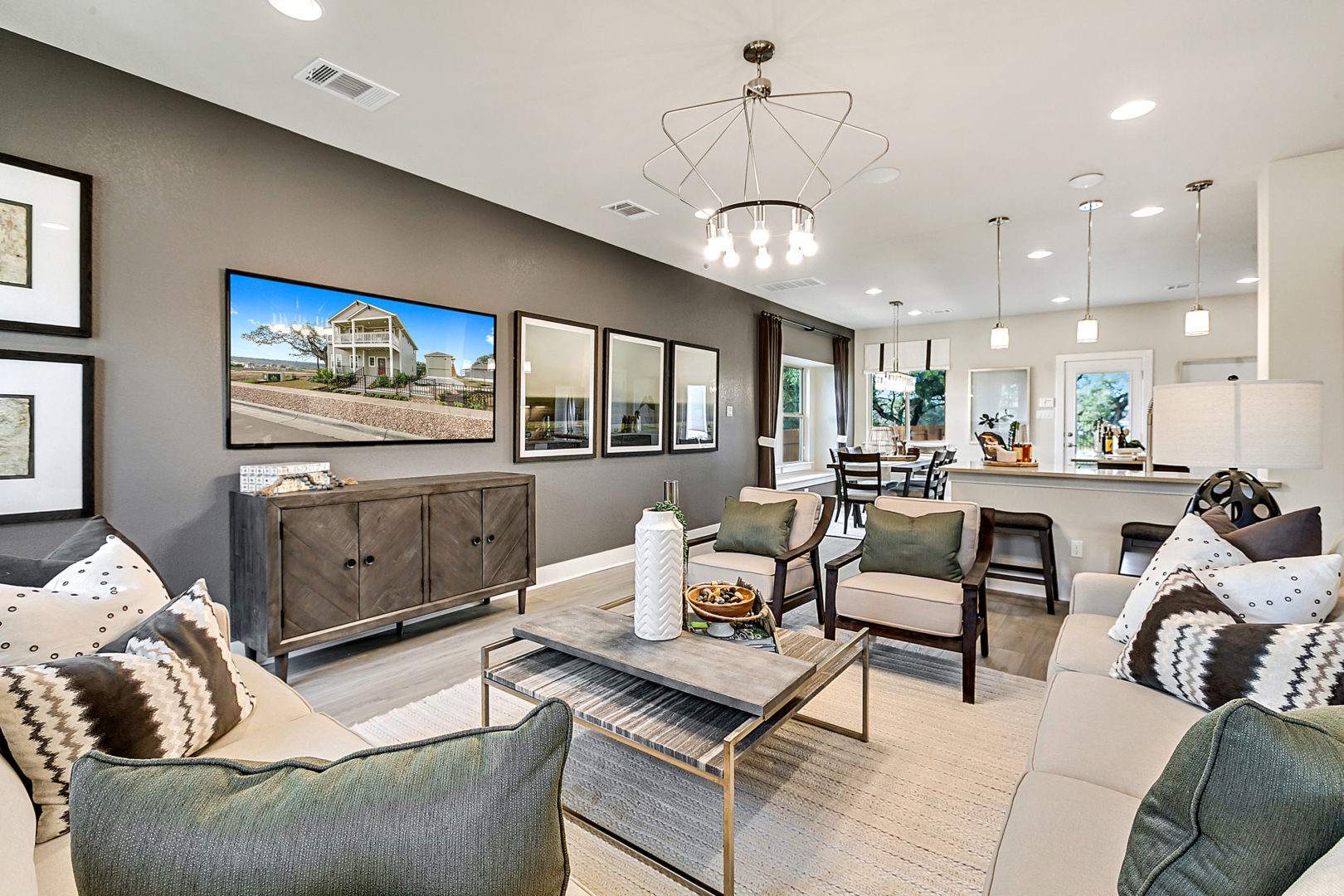 Valley Vista Community Model Home Living Space
