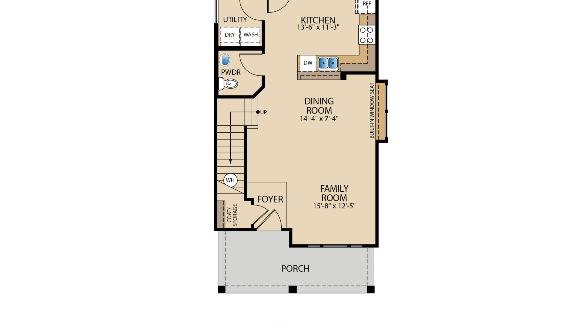 Pacesetter Homes The Andrew Floor Plan First Floor Portico Series