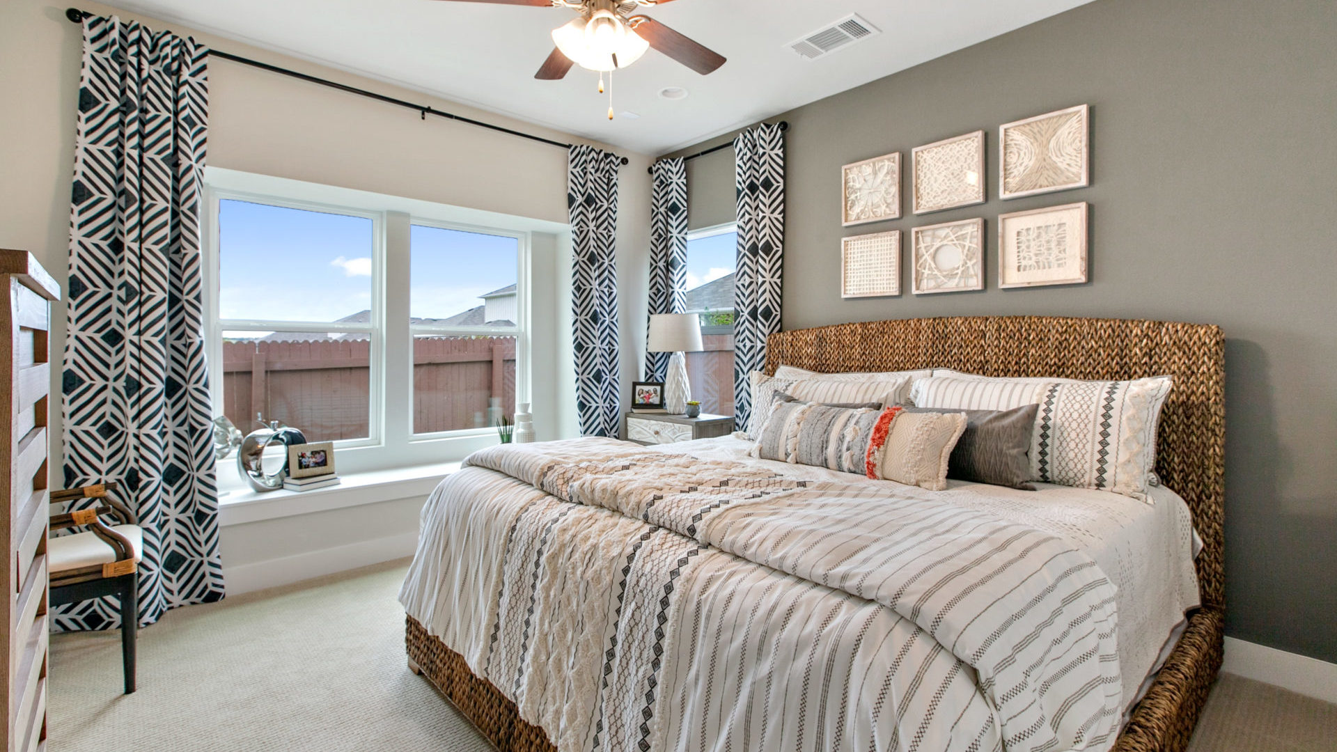 Vistas of Austin Community Model Home Master Bedroom