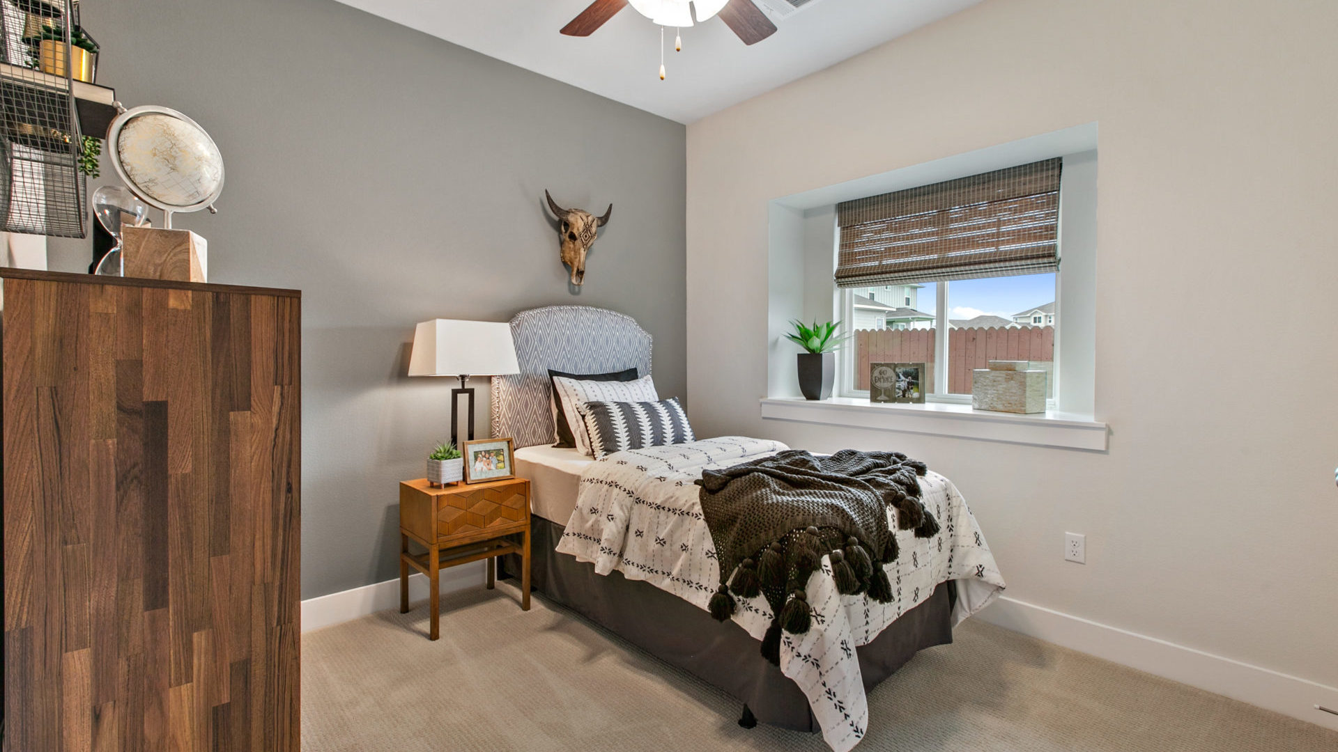 Vistas of Austin Community Model Home Bedroom
