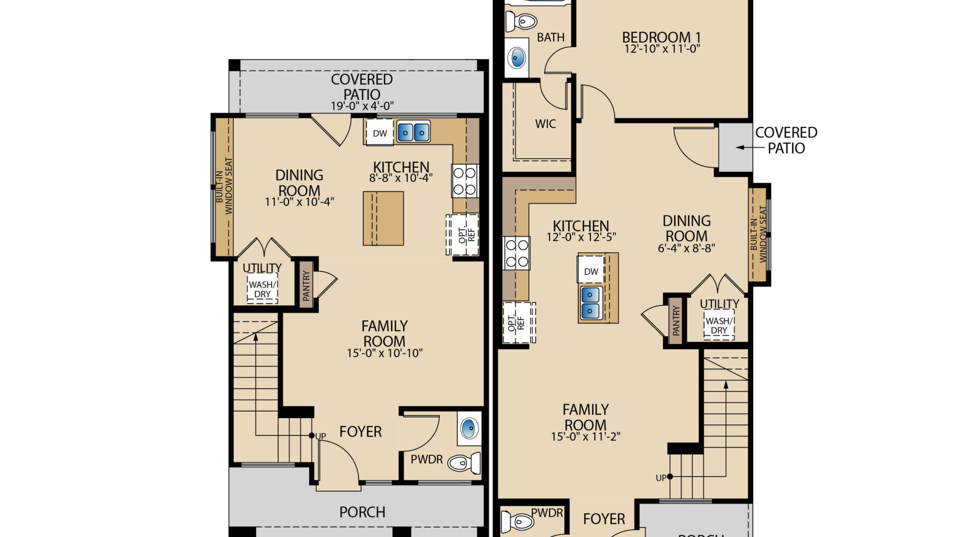 The Emo - The Moody Duplex First Floor Plan