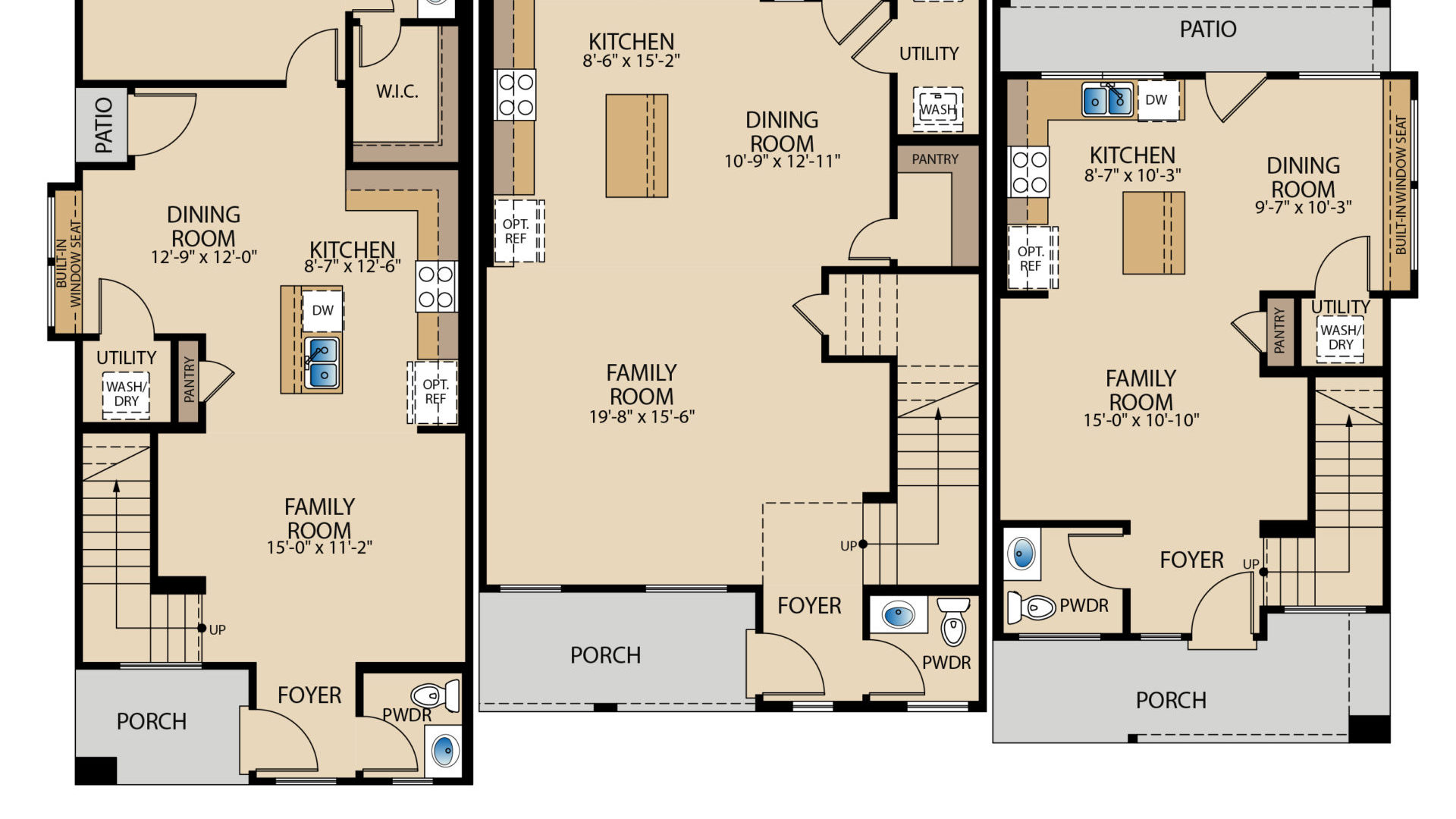 The Parrish - The Moody - The Emo First Floor Plan