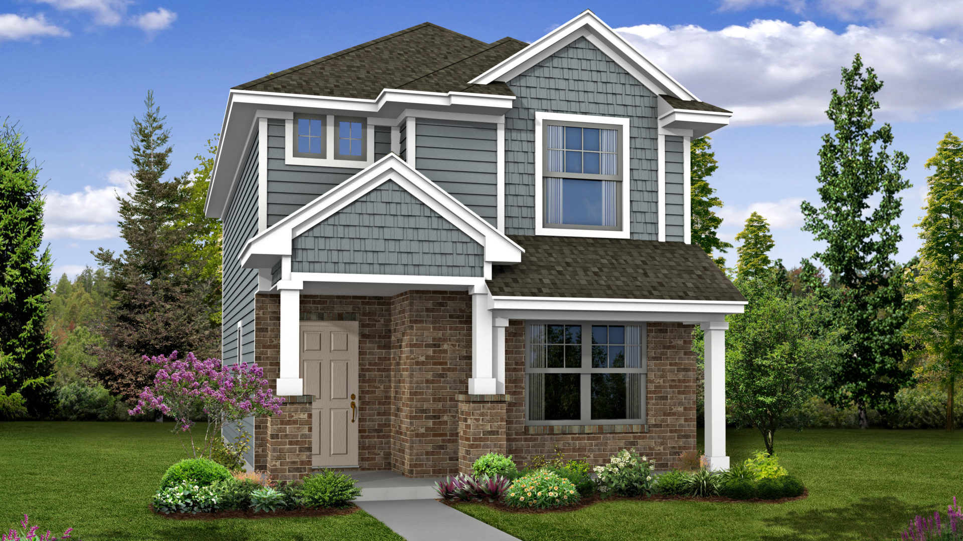 The Titus Elevation A With Optional Masonry Sorento New Homes in Pflugerville