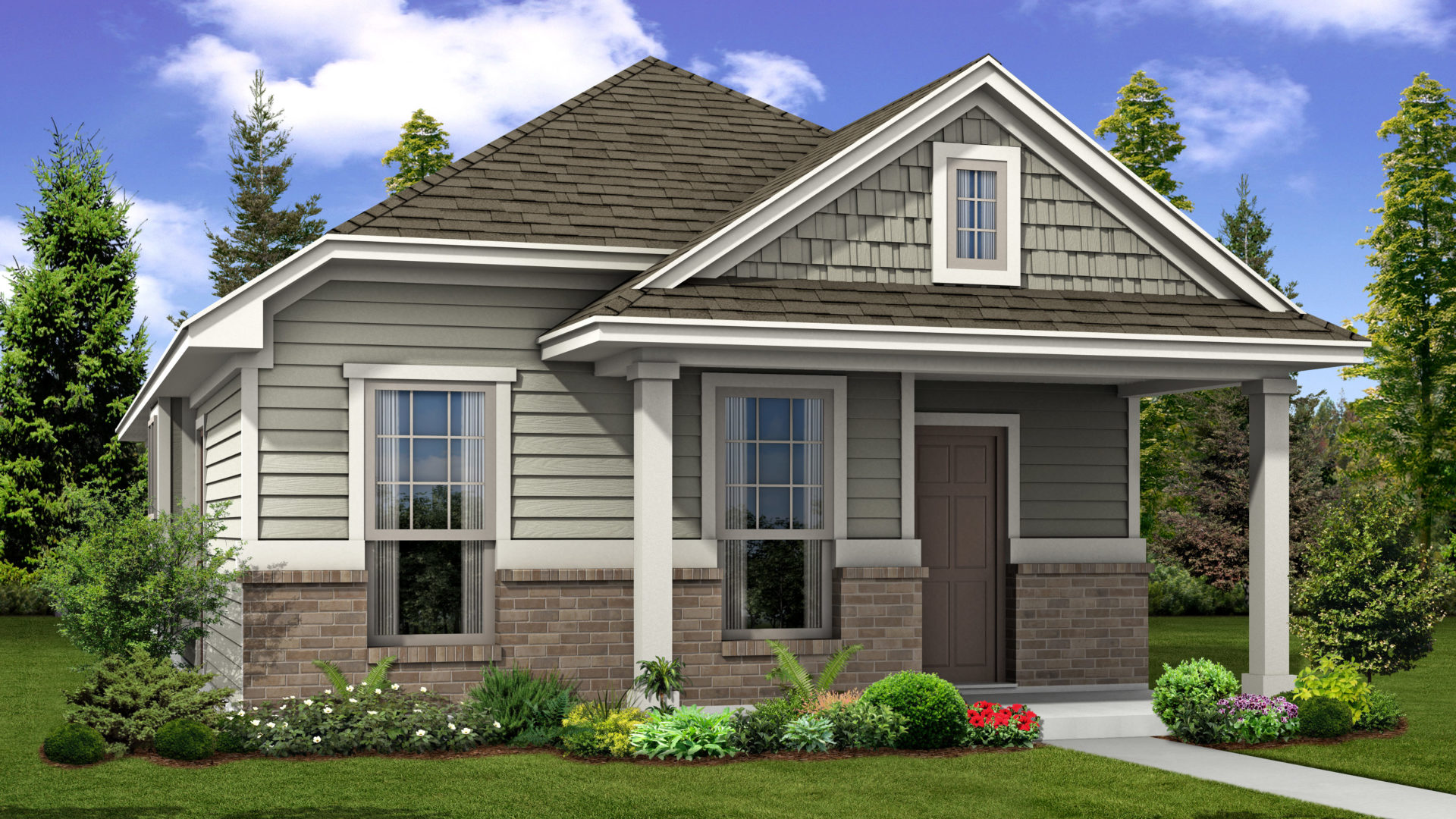 The Liberty Elevation A With Optional Masonry Whisper Valley New Homes in Manor