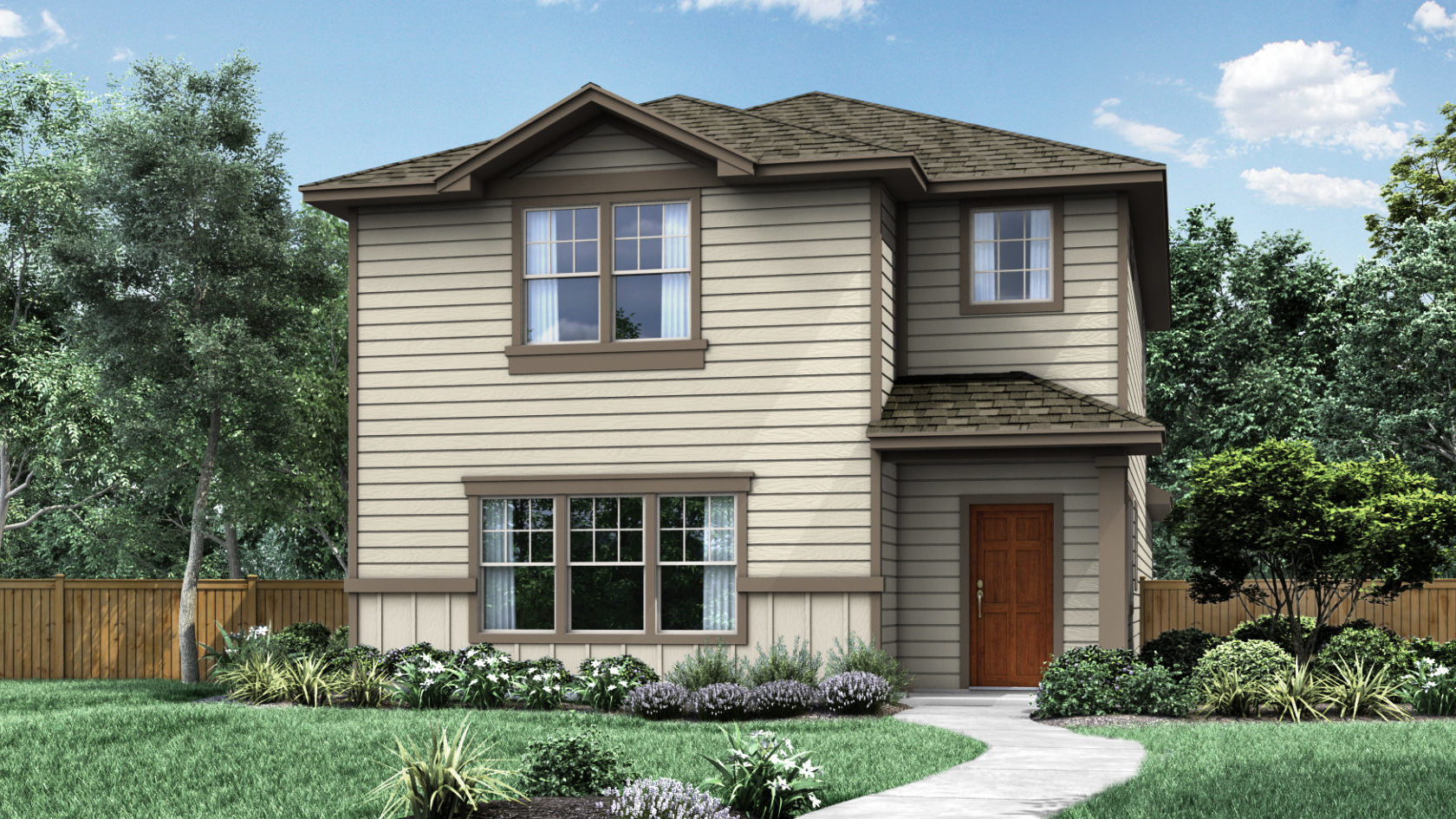 The Franklin Elevation A TRACE New Homes in San Marcos