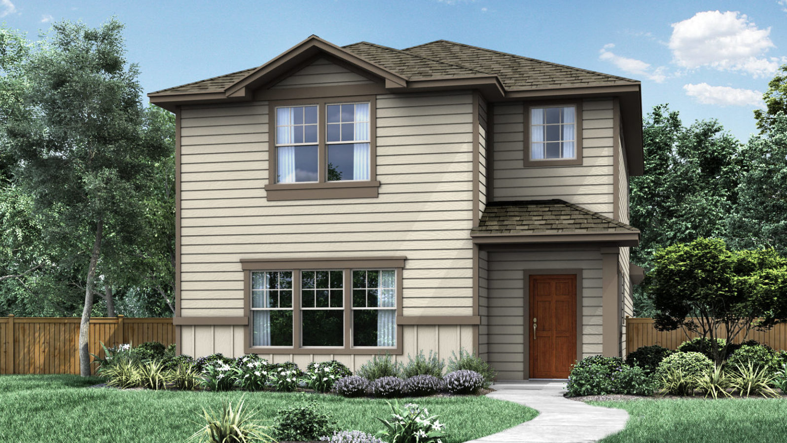 The Franklin Elevation A TRACE New Homes in San Marcos