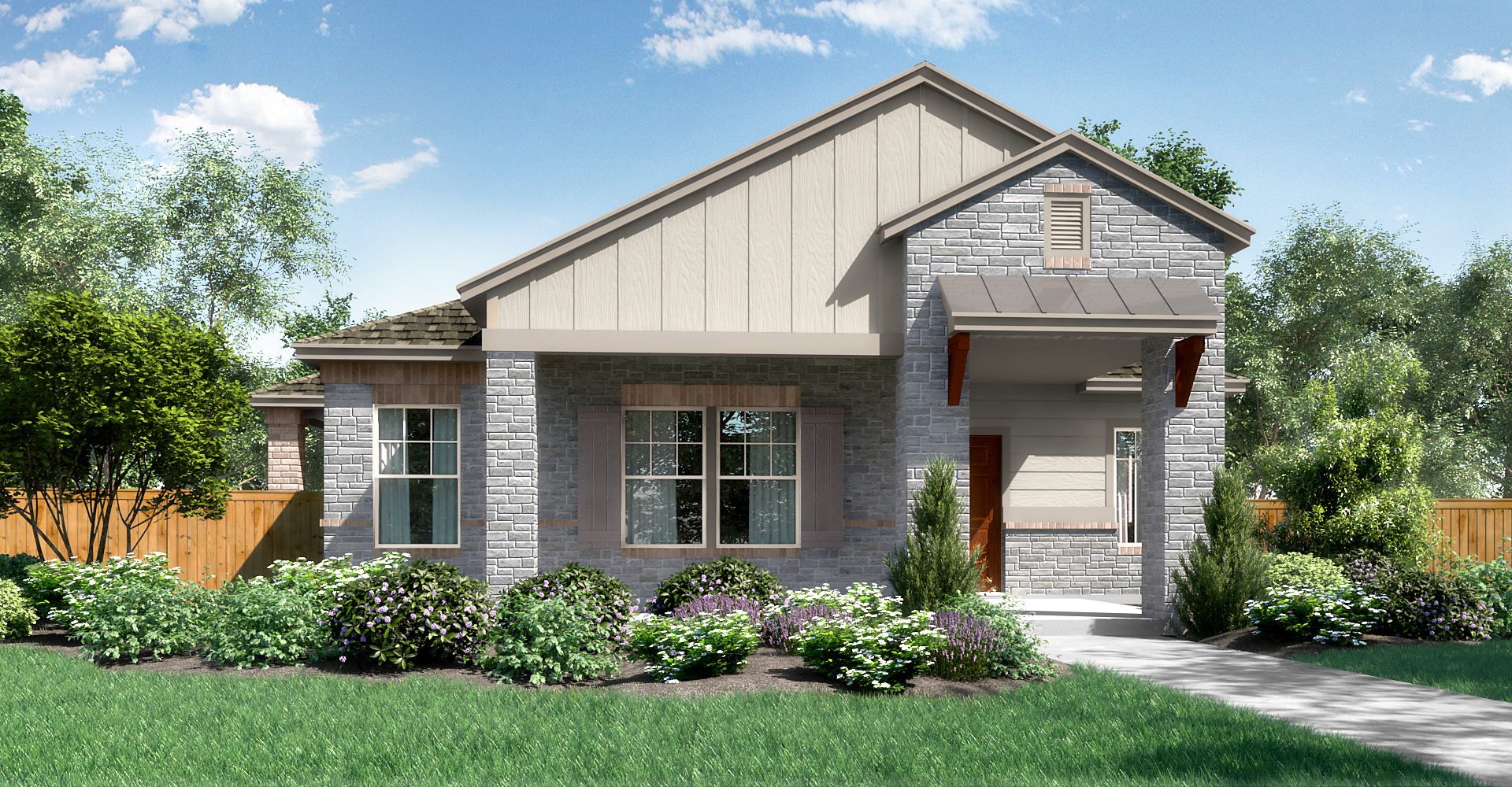 The Court Courtyard Series Elevation A Easton Park New Homes in Austin