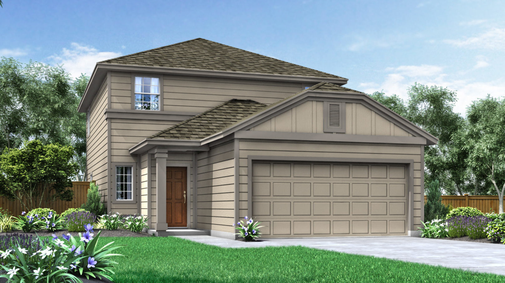 The Stonewall Elevation A Pecan Park - Final Opportunities! New Homes in Bastrop