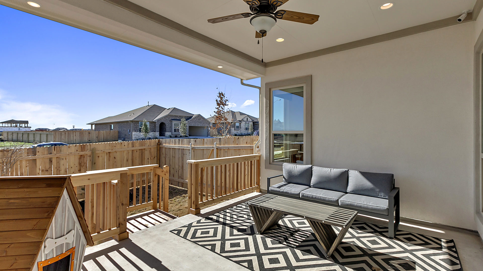 Star Ranch Community Model Home Covered Patio