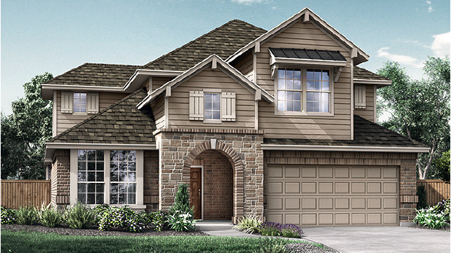 The Broadmoor Craftsman Series Elevation A Star Ranch New Homes in Hutto