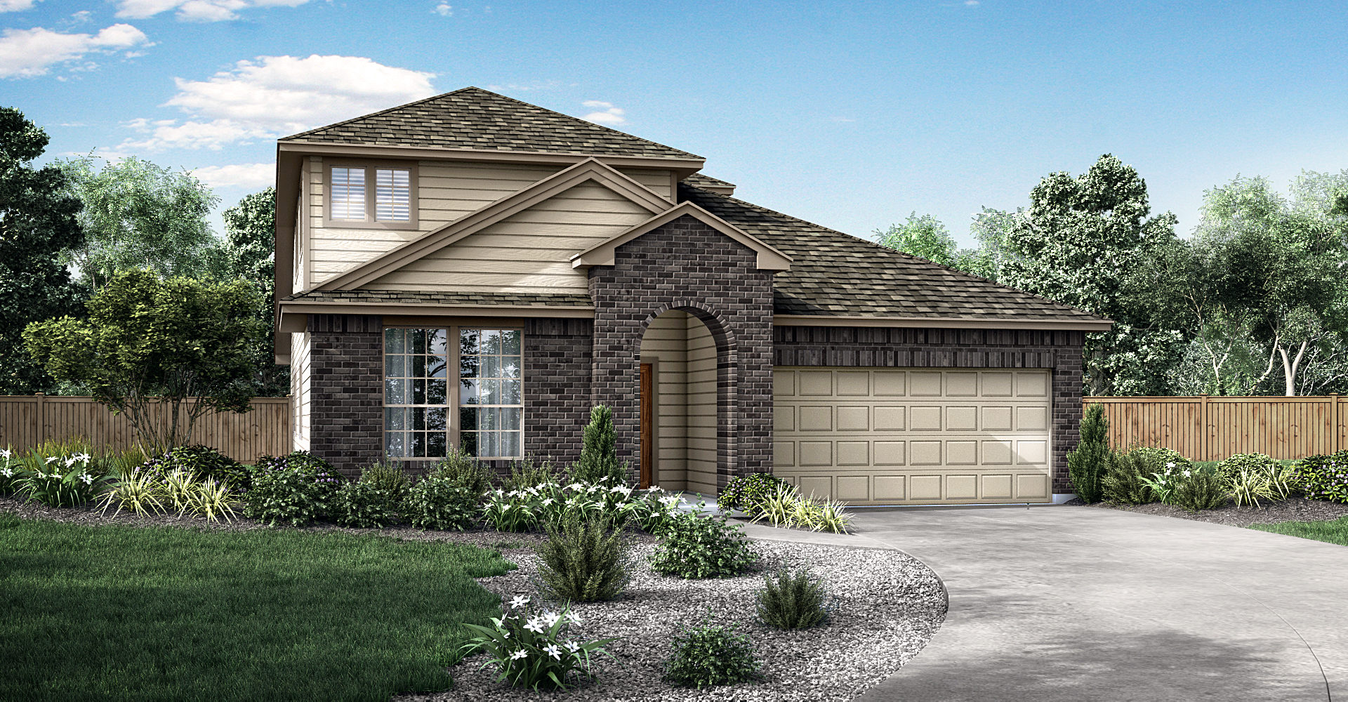 The Savannah Elevation A Crosswinds New Homes in Kyle