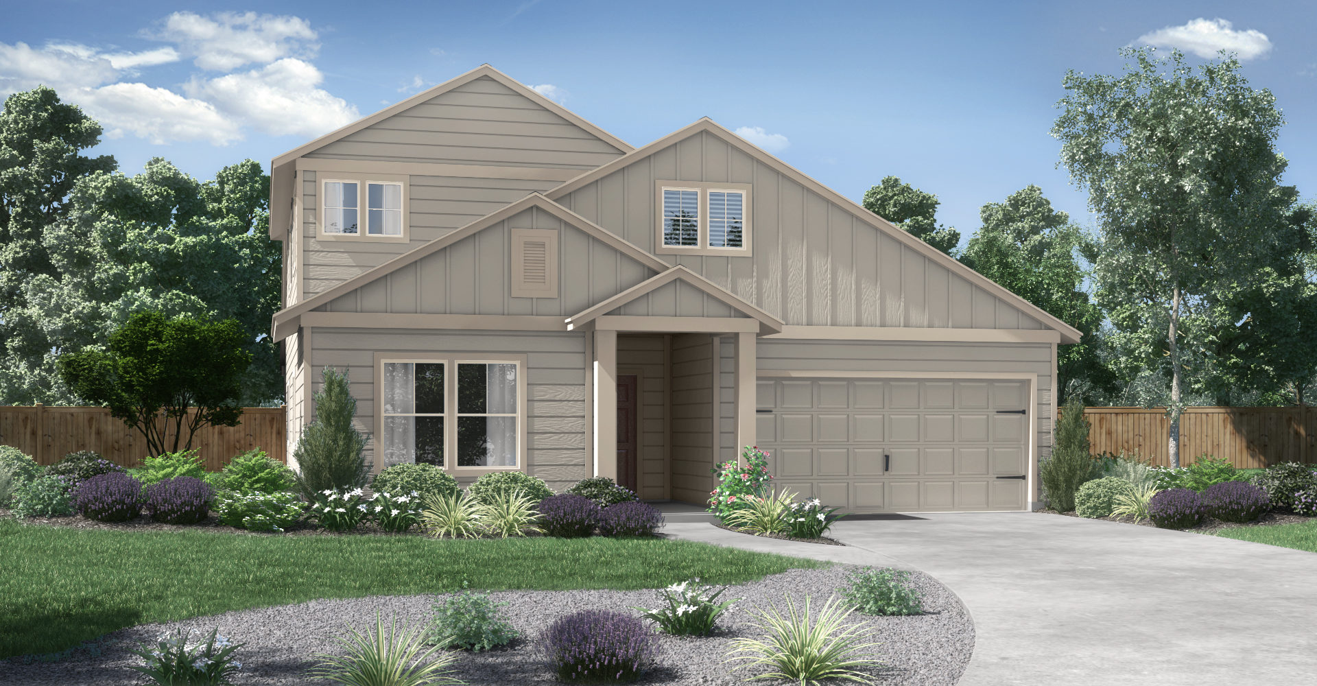 The Savannah Elevation D Orchard Ridge New Homes in Liberty Hill