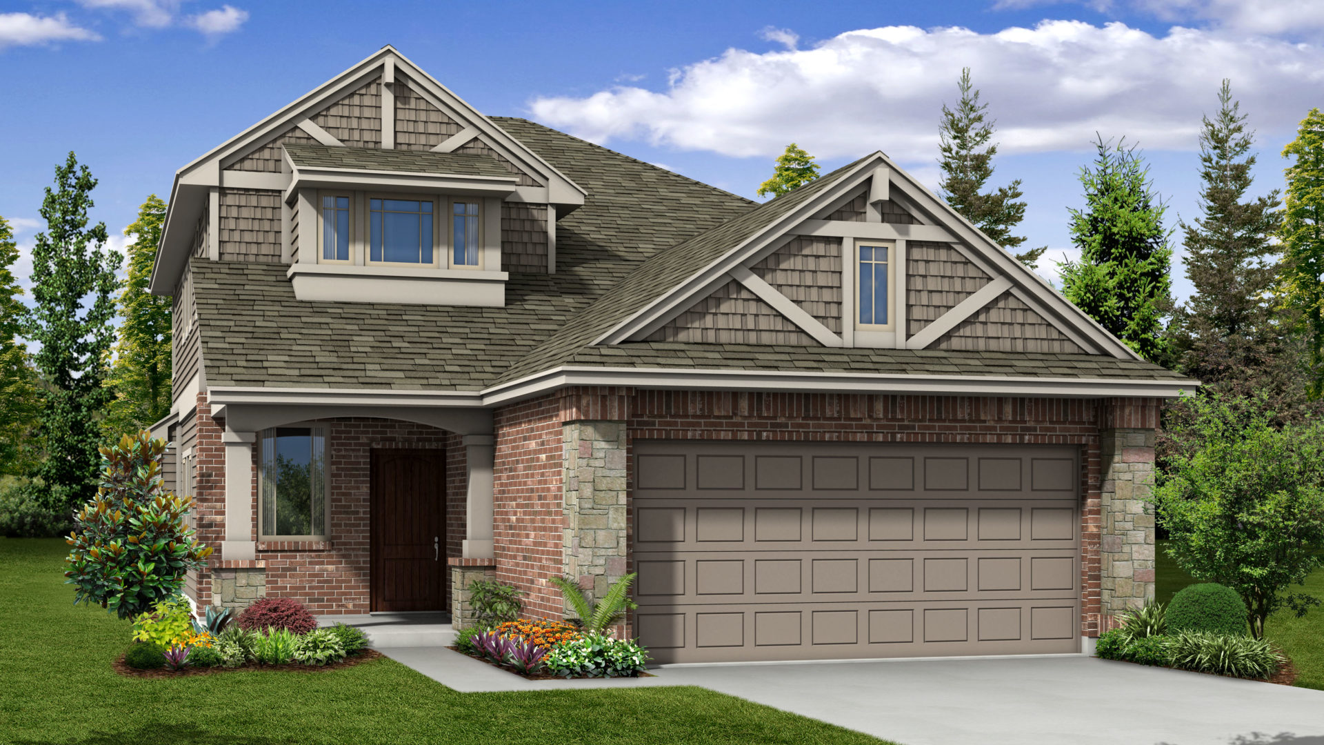 The Wright I Elevation A Sorento New Homes in Pflugerville