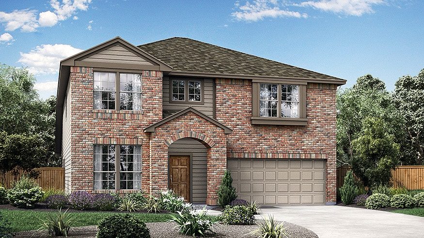The Christoval Craftsman Series Elevation A Star Ranch New Homes in Hutto