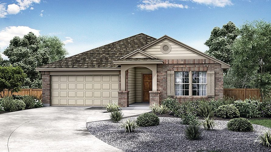 The Messina Elevation A Star Ranch New Homes in Hutto