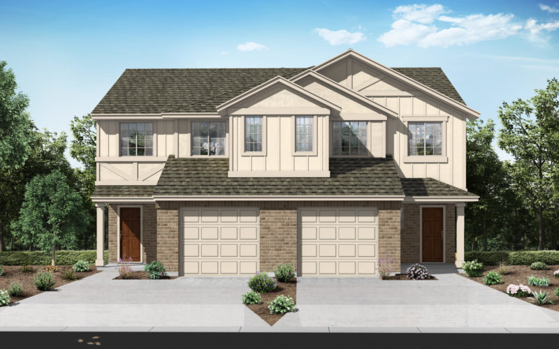 The The Shasta New Home at Saddle Creek Twinhomes