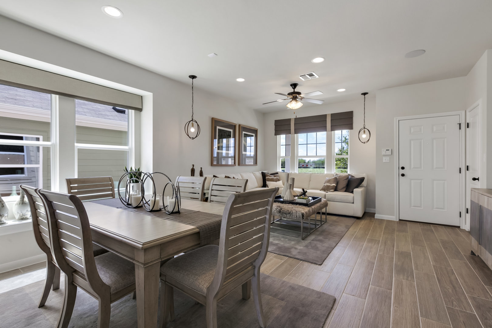 Trace Community Model Home Dining and Living Space