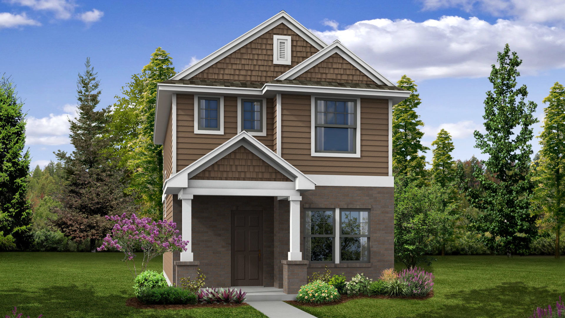 The Montgomery Elevation A With Optional Masonry Whisper Valley New Homes in Manor