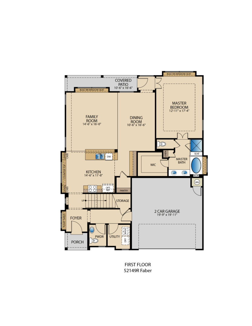 The Faber II First Floor Plan