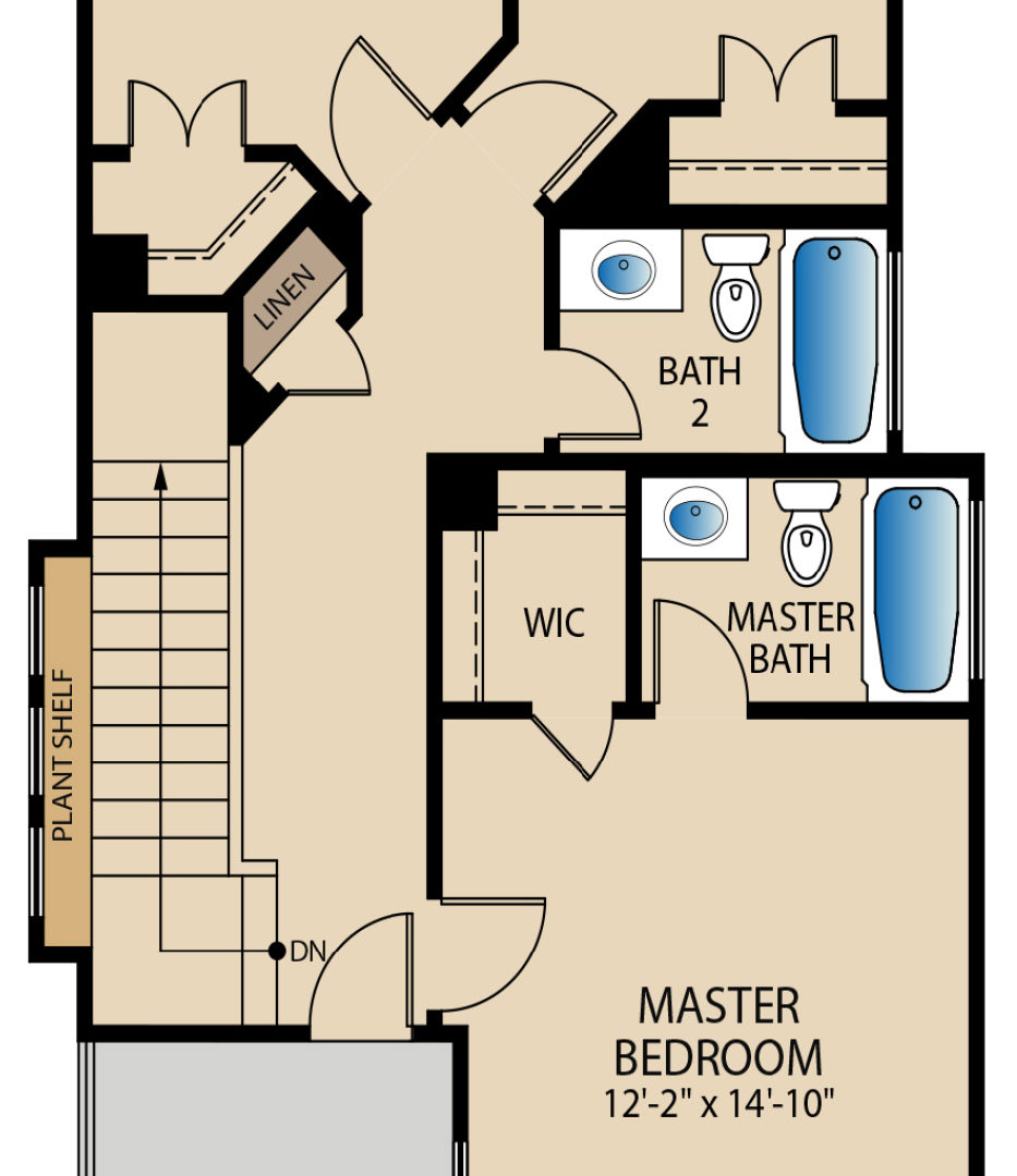The Andrews Second Floor Plan