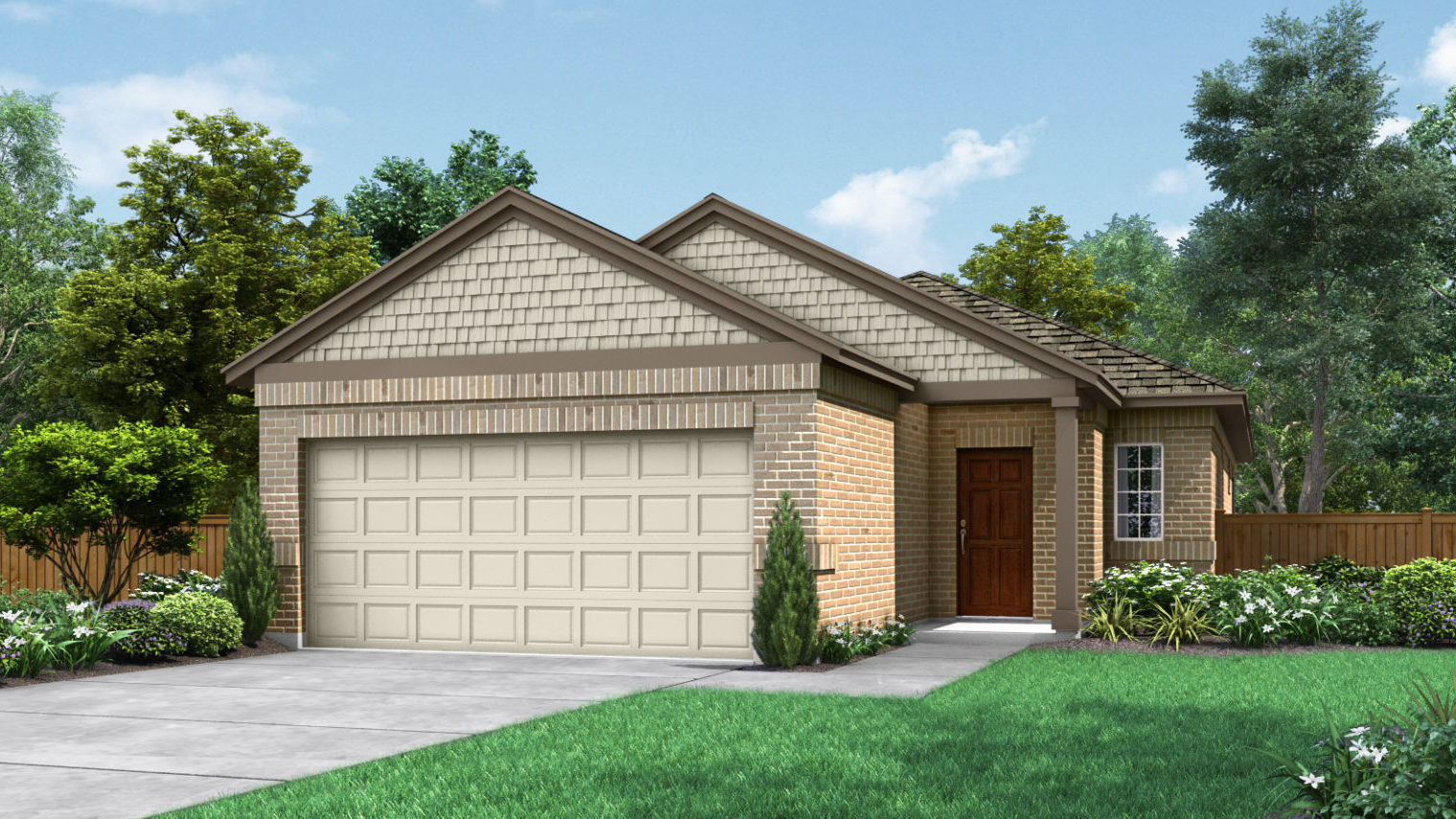The Angelina Portico Series Elevation A Sorento New Homes in Pflugerville
