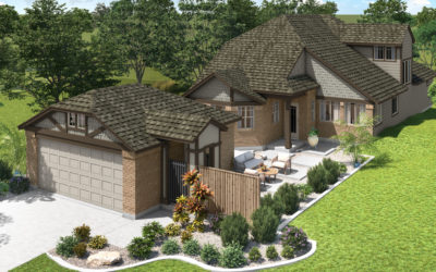 The Campania Courtyard Series Elevation A With Garage Elevation B