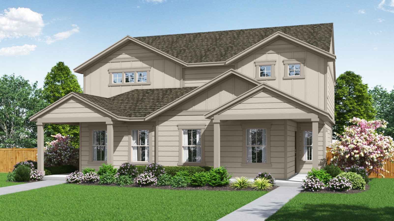 Pacesetter Homes The Palisade Floor Plan Attached Home Series  New Homes in 