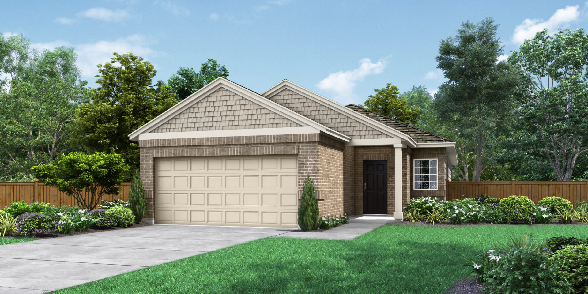 The Angelina Elevation A Saddle Creek New Homes in Georgetown