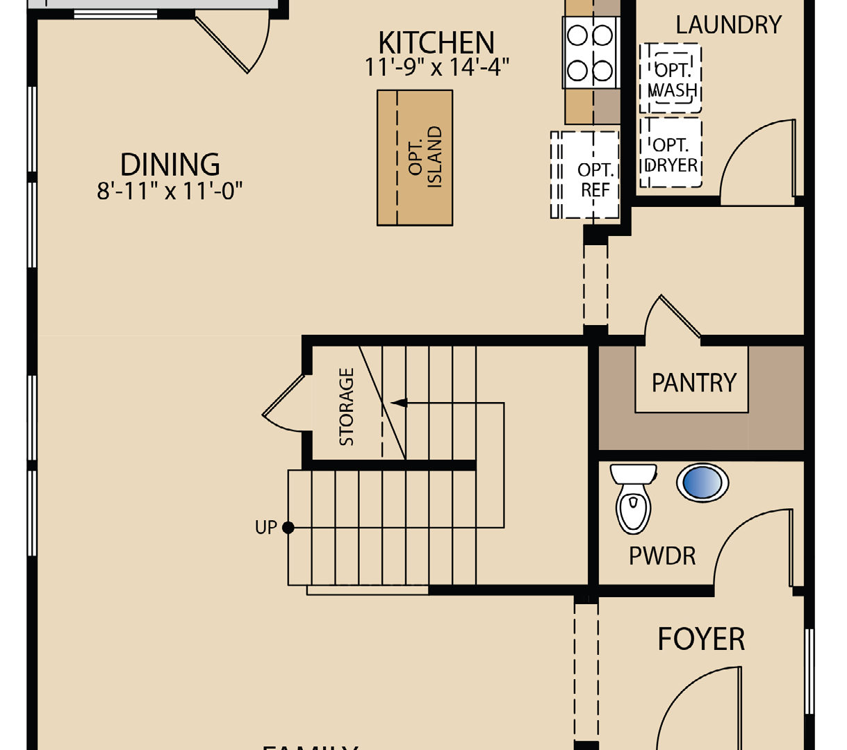 The Franklin First Floor Plan