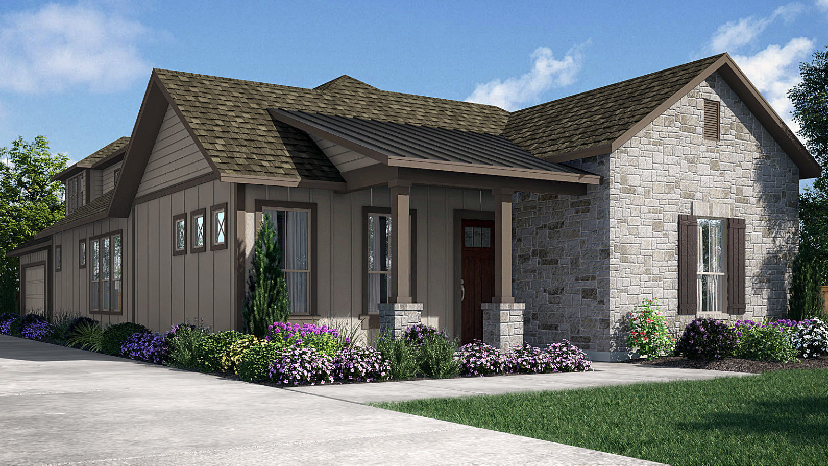 Pacesetter Homes The Loggia II Floor Plan Courtyard Quad Series  New Homes in 