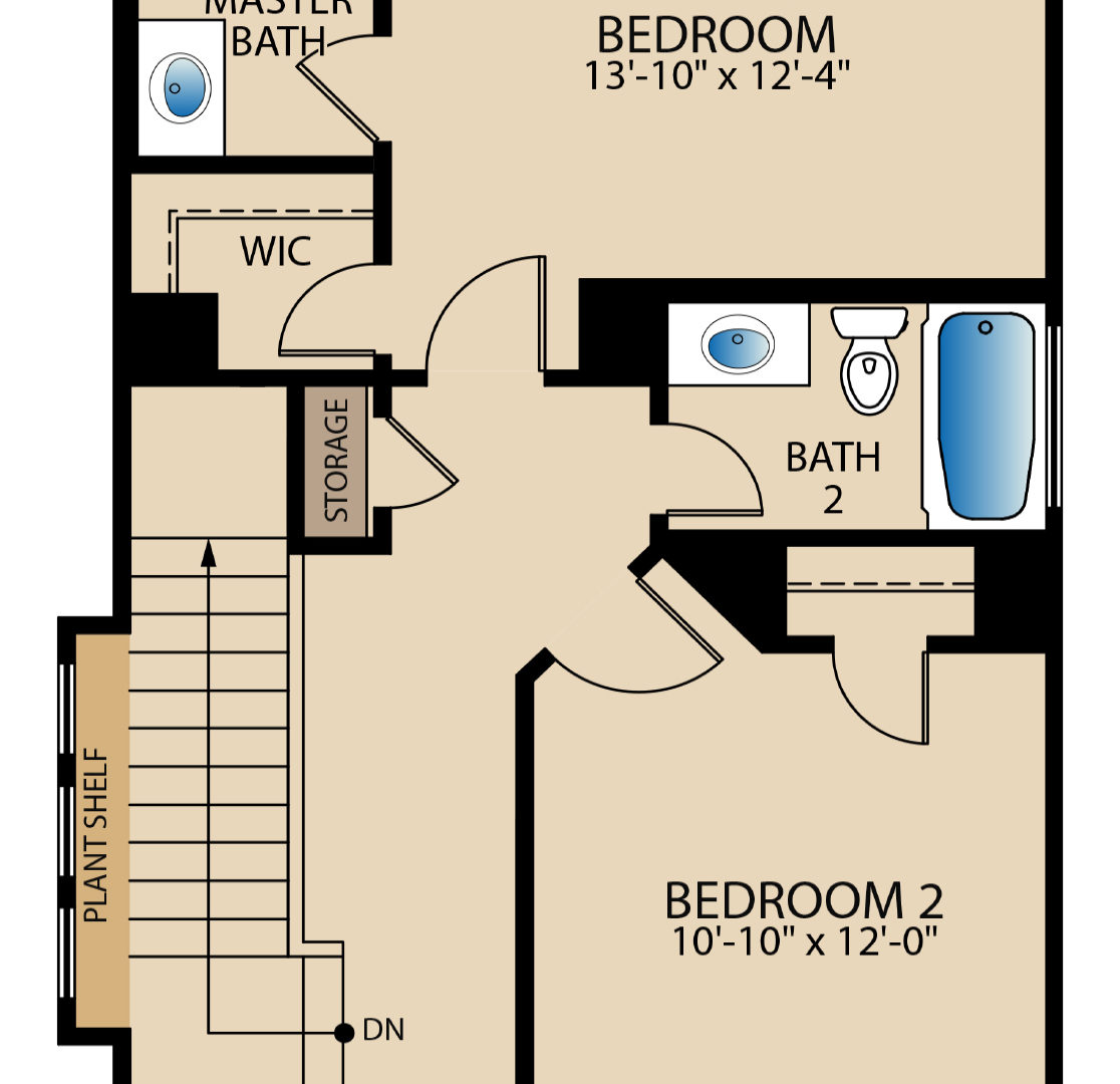 The Montgomery Second Floor Plan