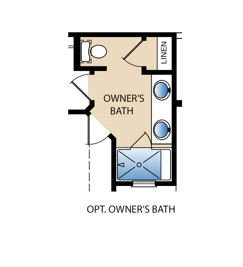 Odin Townhome optional Floor Plan Center 45 Round Rock