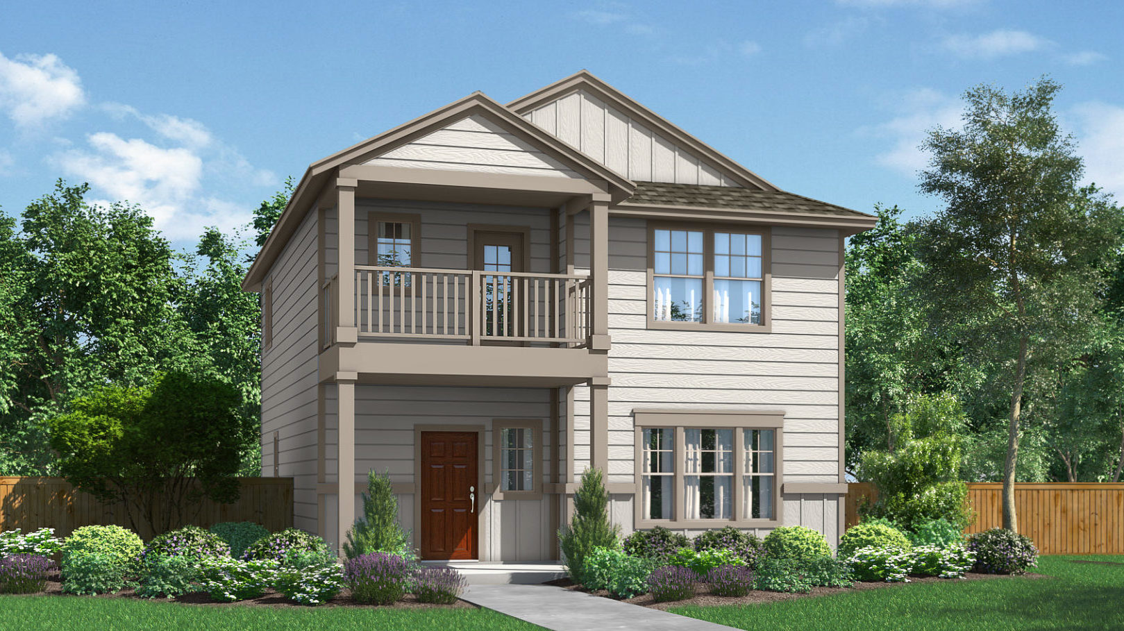 The Bailey Portico Series Elevation D TRACE New Homes in San Marcos