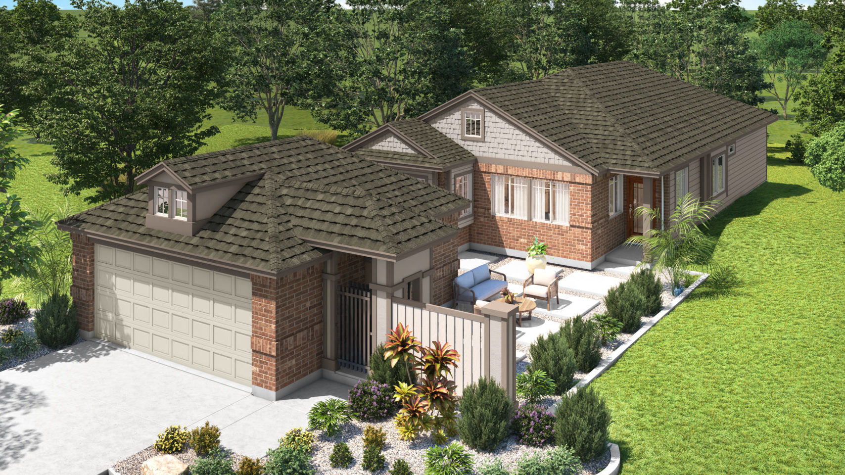 The Florence Elevation A Saddle Creek New Homes in Georgetown