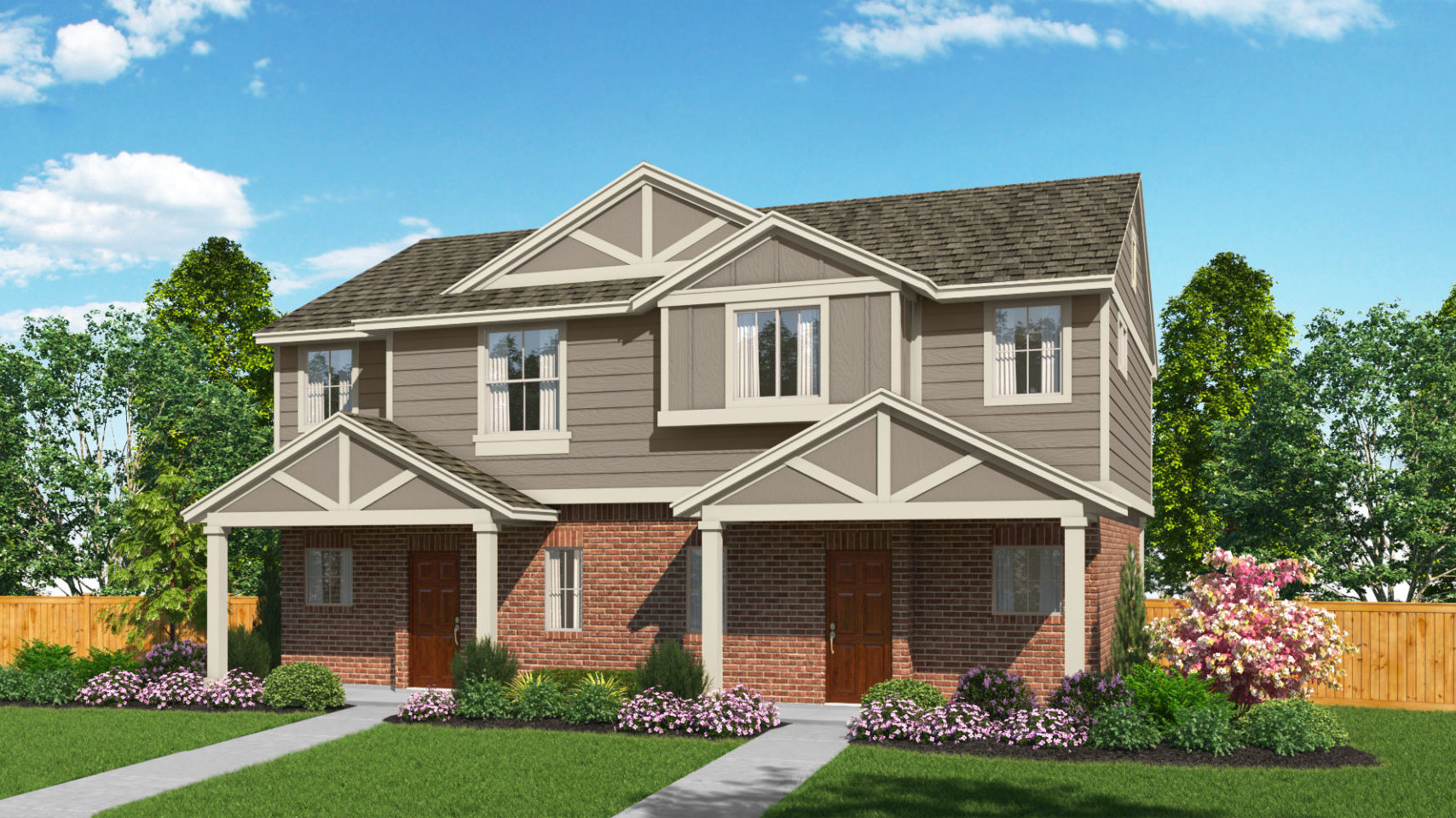 The Whitney Twinhome Elevation A Whisper Valley New Homes in Manor