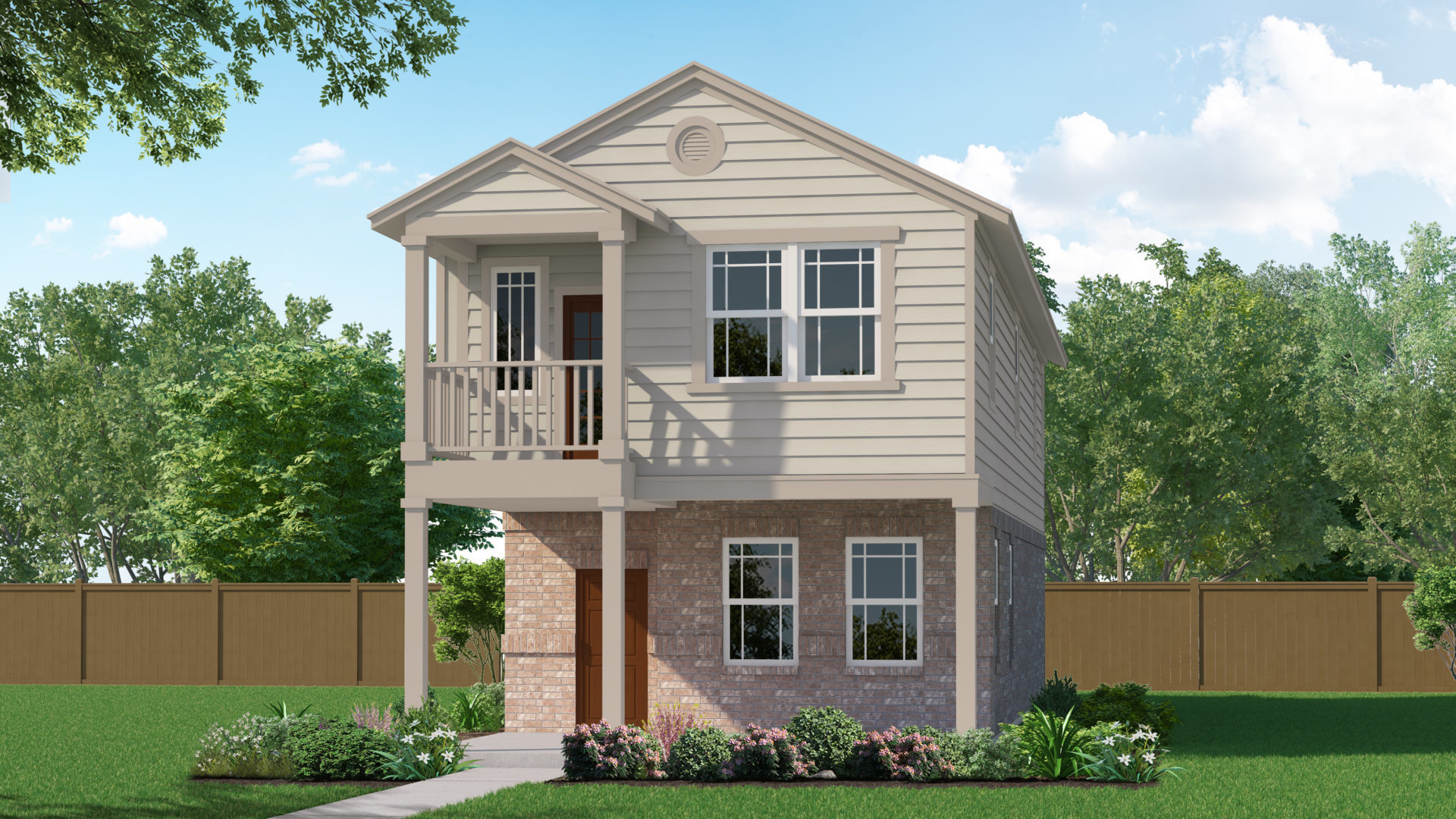 The Tanyard Elevation A Sorento New Homes in Pflugerville