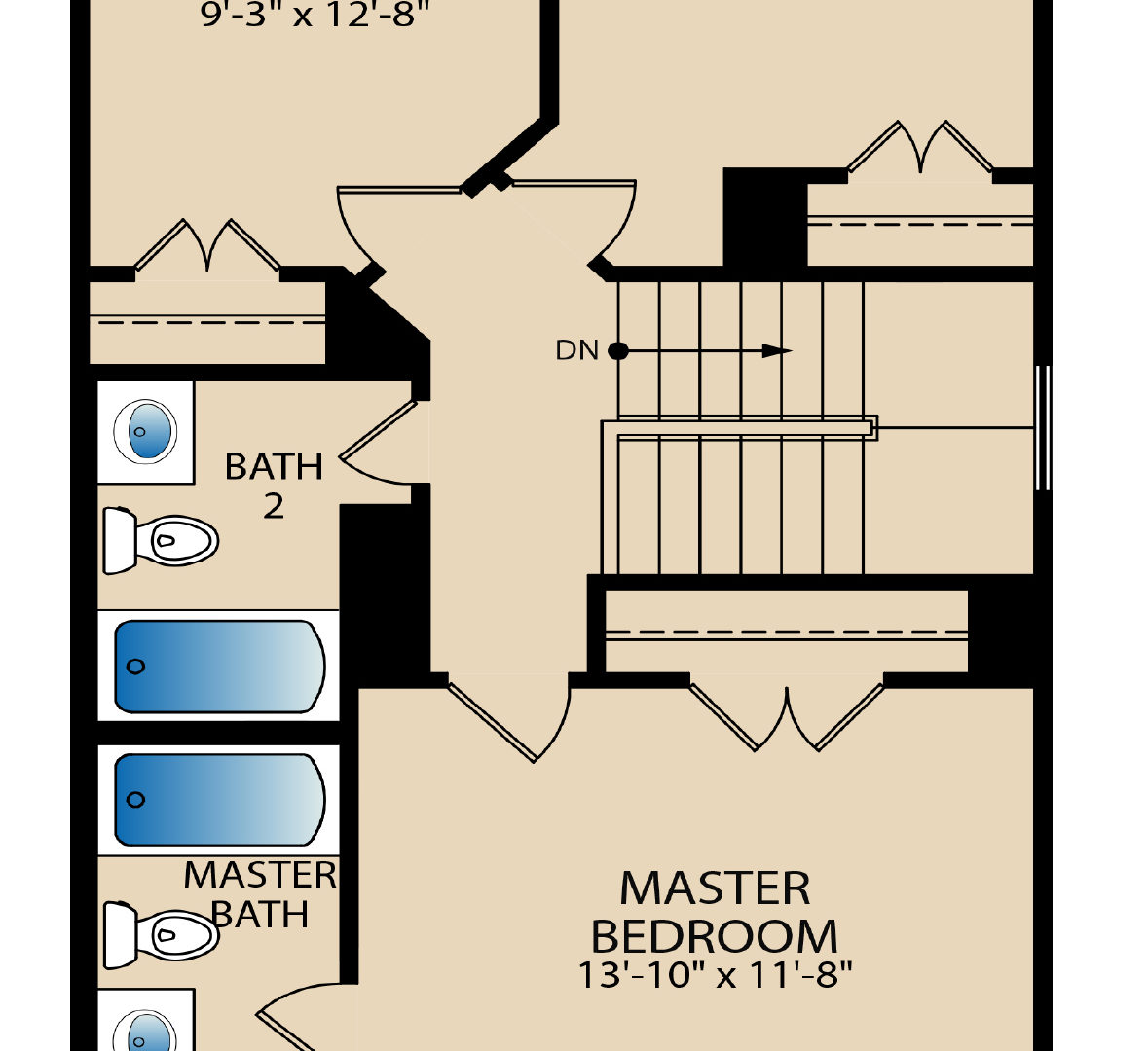 The Titus Second Floor Plan